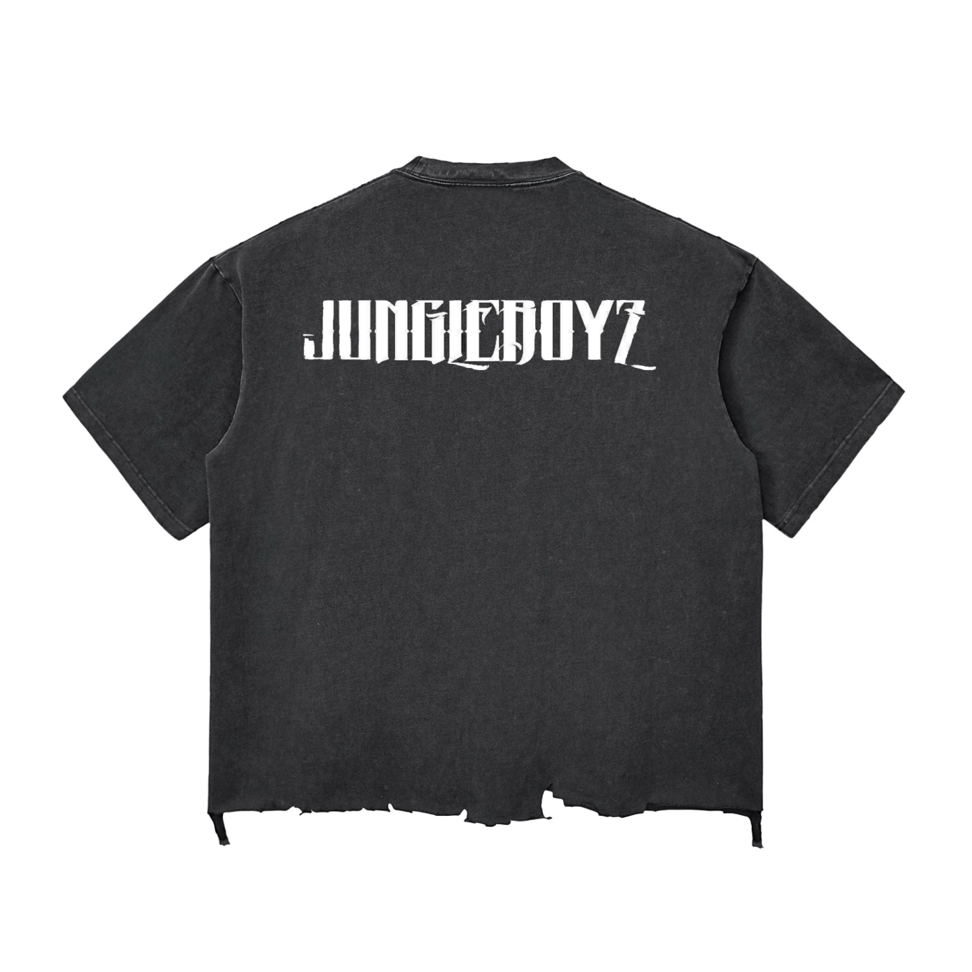 JUNGLE Snow Wash Raw-Hem Boxy T-shirt