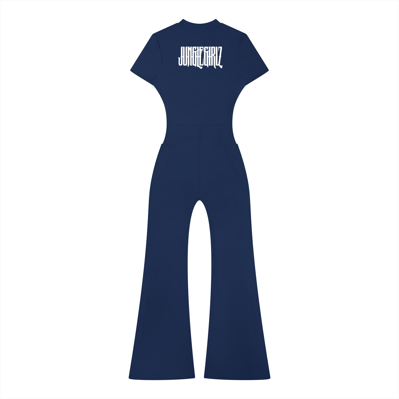 JGZ Women’s Tight Flared Leg Quarter-Zip Jumpsuit
