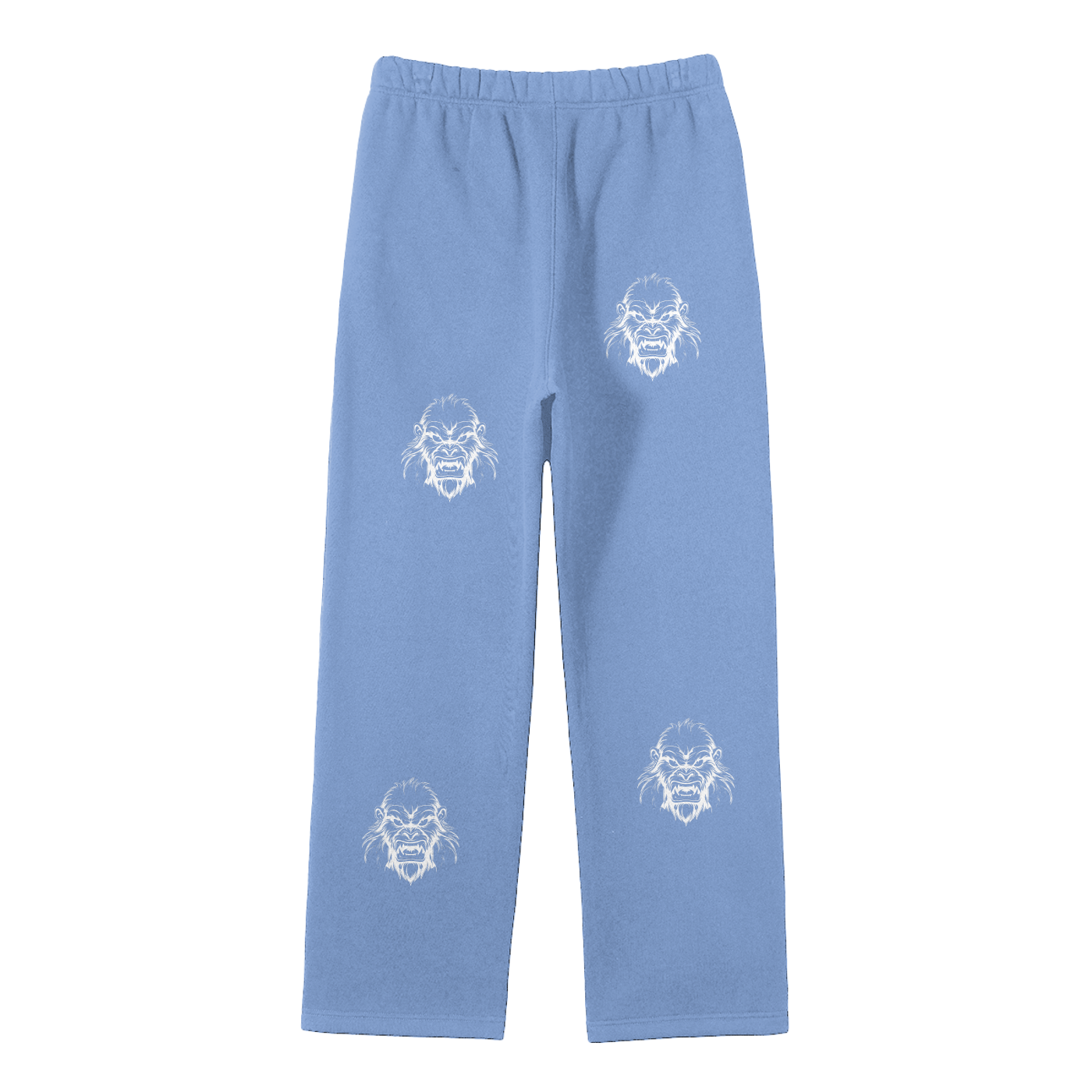 JBZ Streetwear Unisex Solid Color Fleece Straight Leg Pants