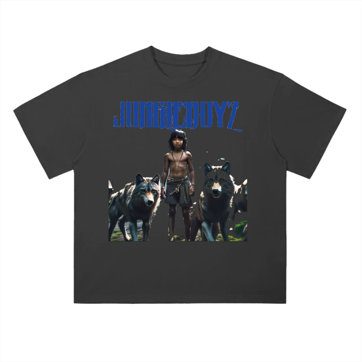 Jungleboy Life Heavyweight Drop Shoulder Cotton T-Shirt