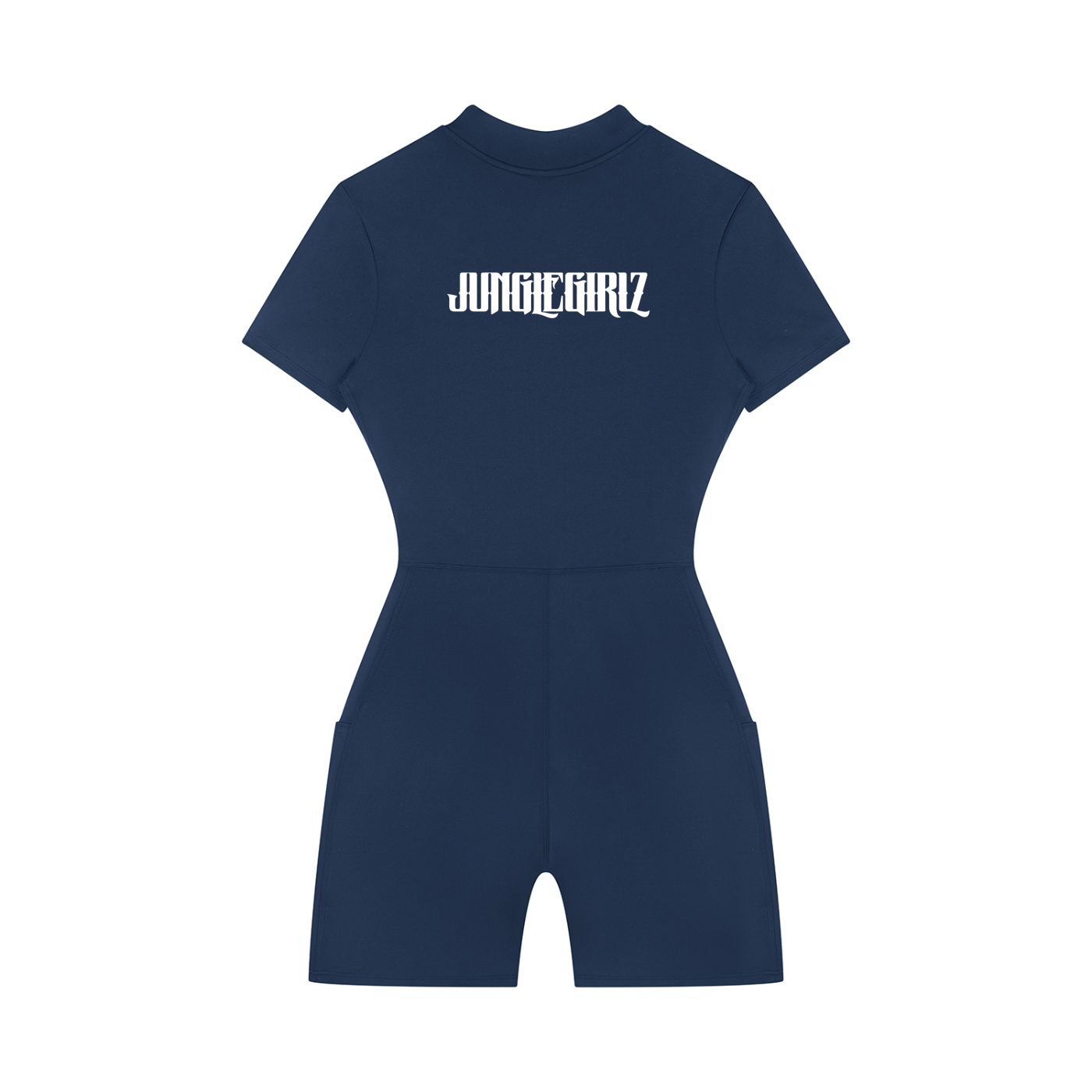 Women's Quarter-Zip Short Sleeve Romper