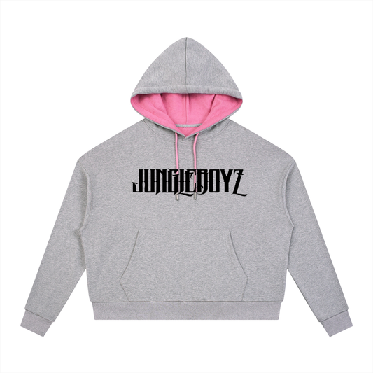 JUNGLEBOYZ Contrast Drawstring Hoodie unisex