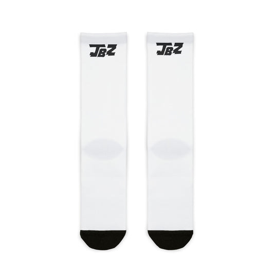 Jbz Crew Socks Black Letter
