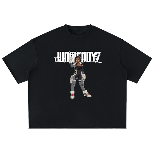 Zyzy Oversized Washed Half Sleeve T-Shirt