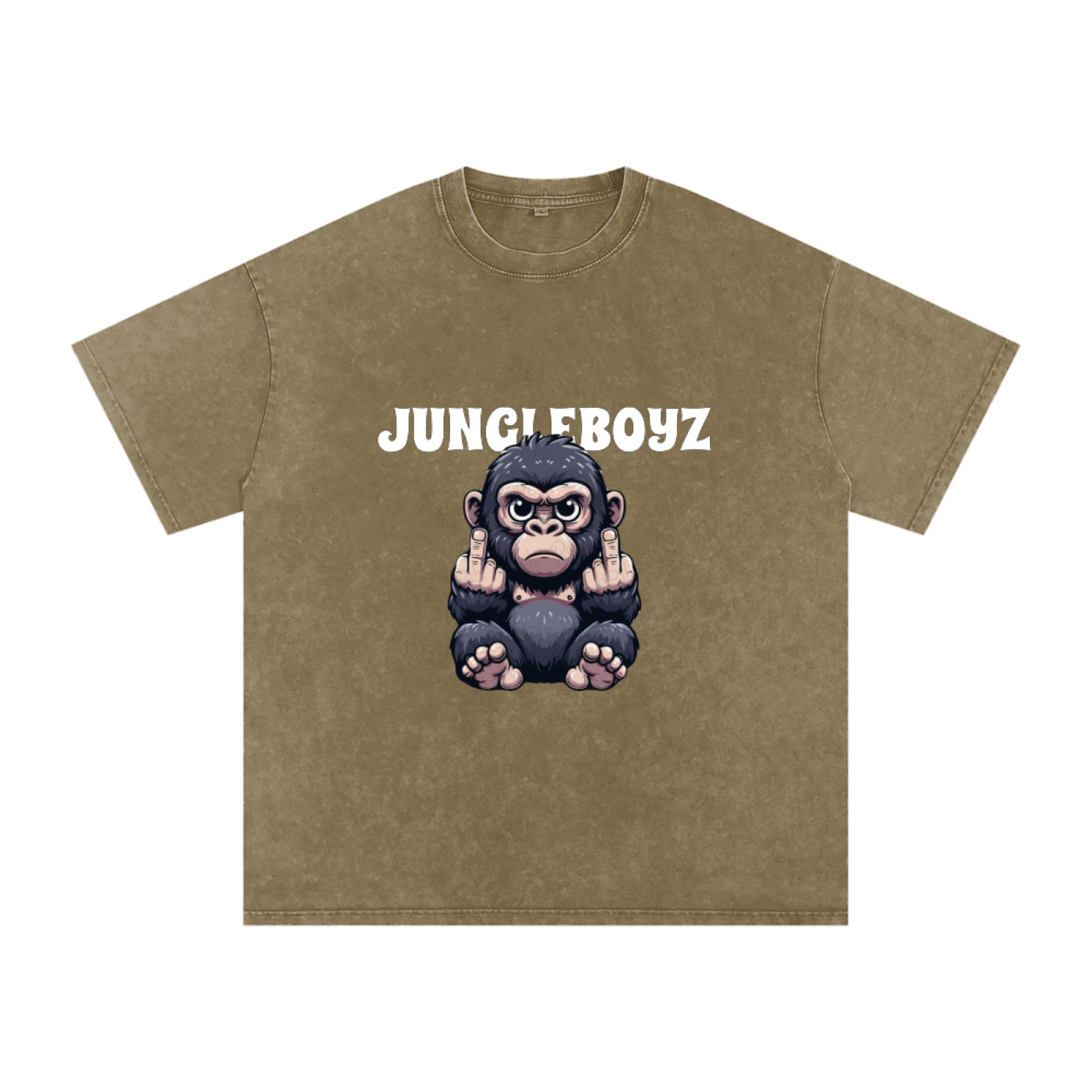 JBZ IDC  GORILLA Acid Wash Oversize T-Shirt - 250 GSM