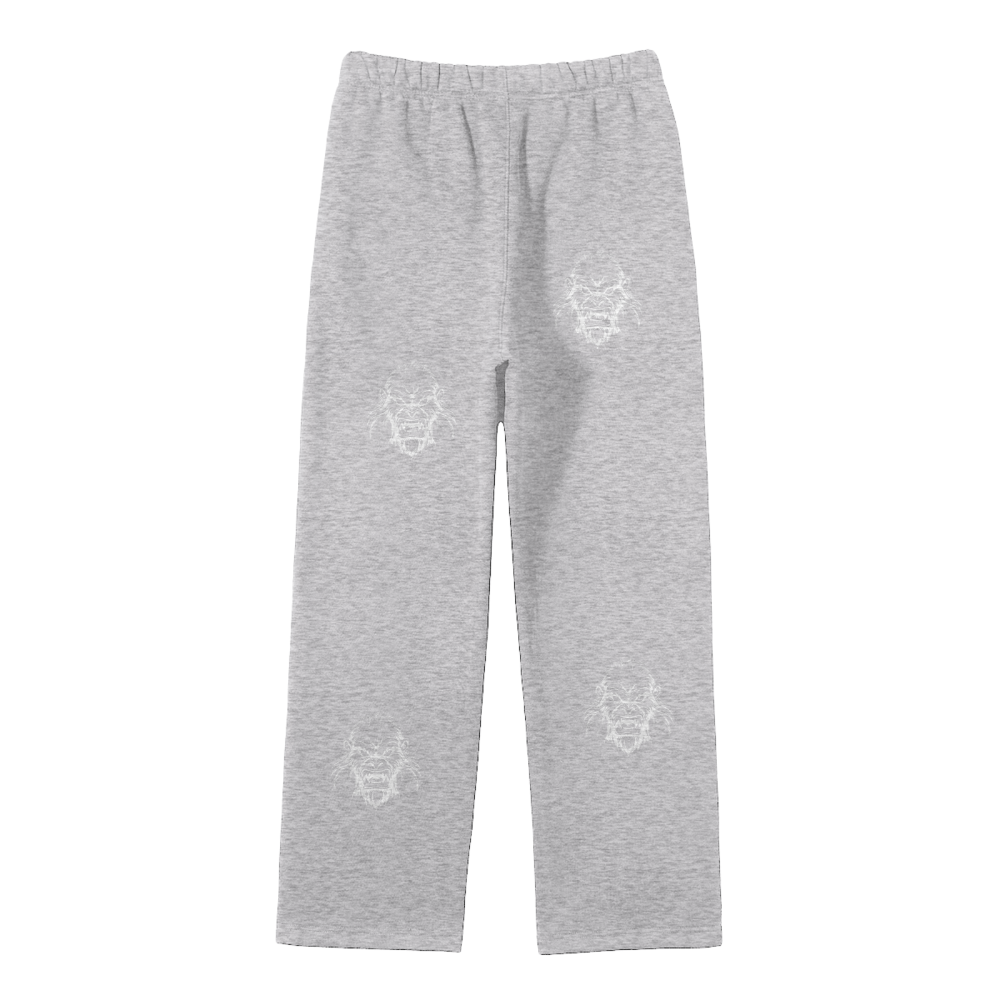 JBZ Streetwear Unisex Solid Color Fleece Straight Leg Pants