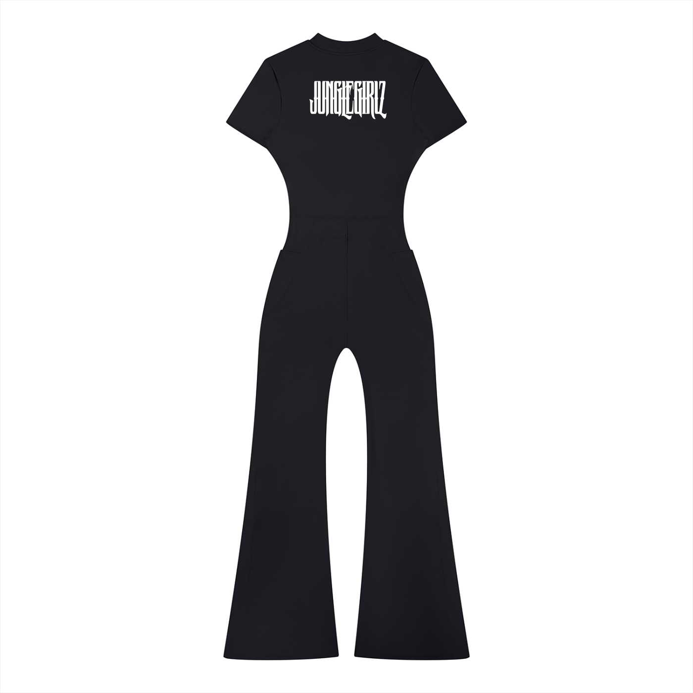 JGZ Women’s Tight Flared Leg Quarter-Zip Jumpsuit