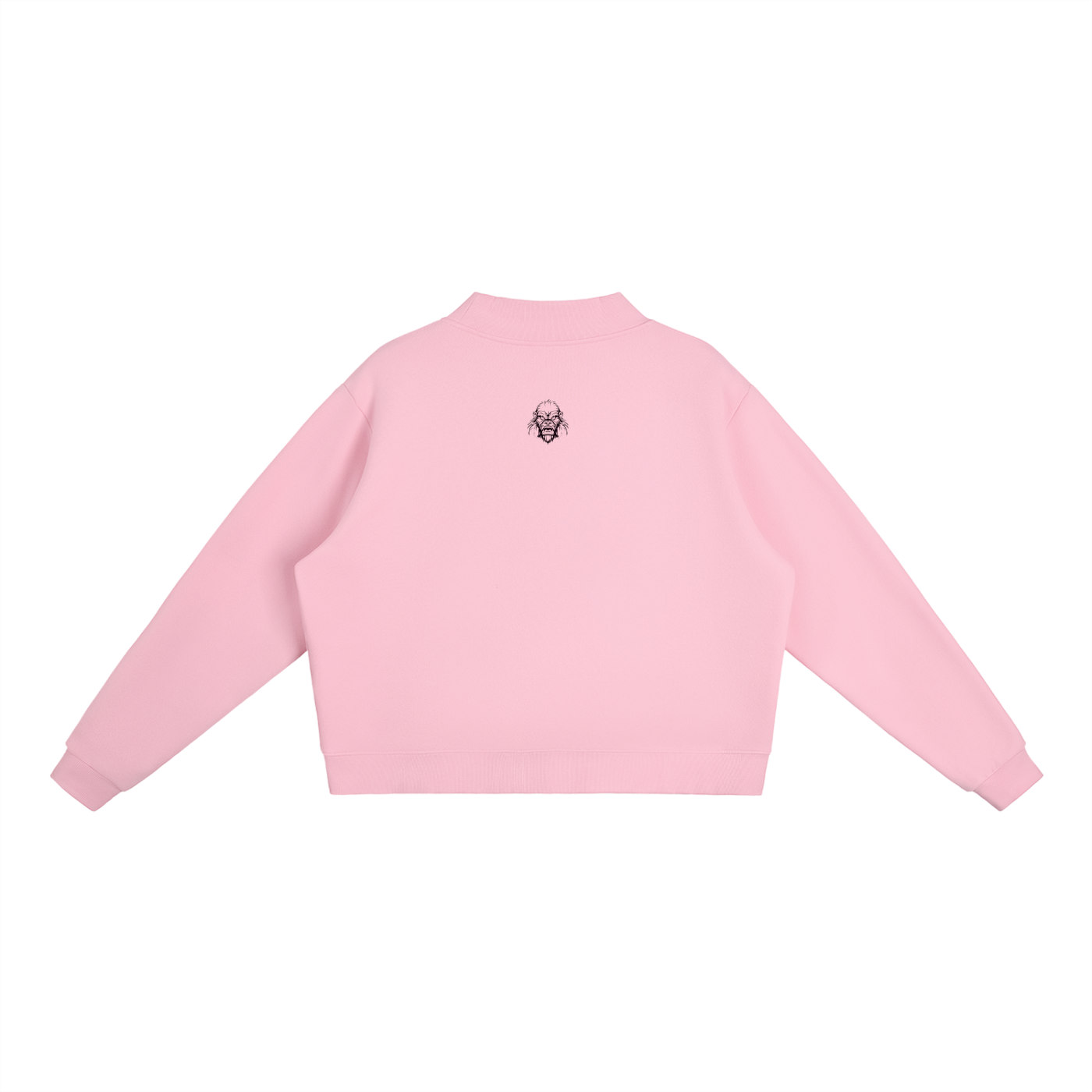 Women Essential Fleece Mock-Neck Crew Sweatshirt