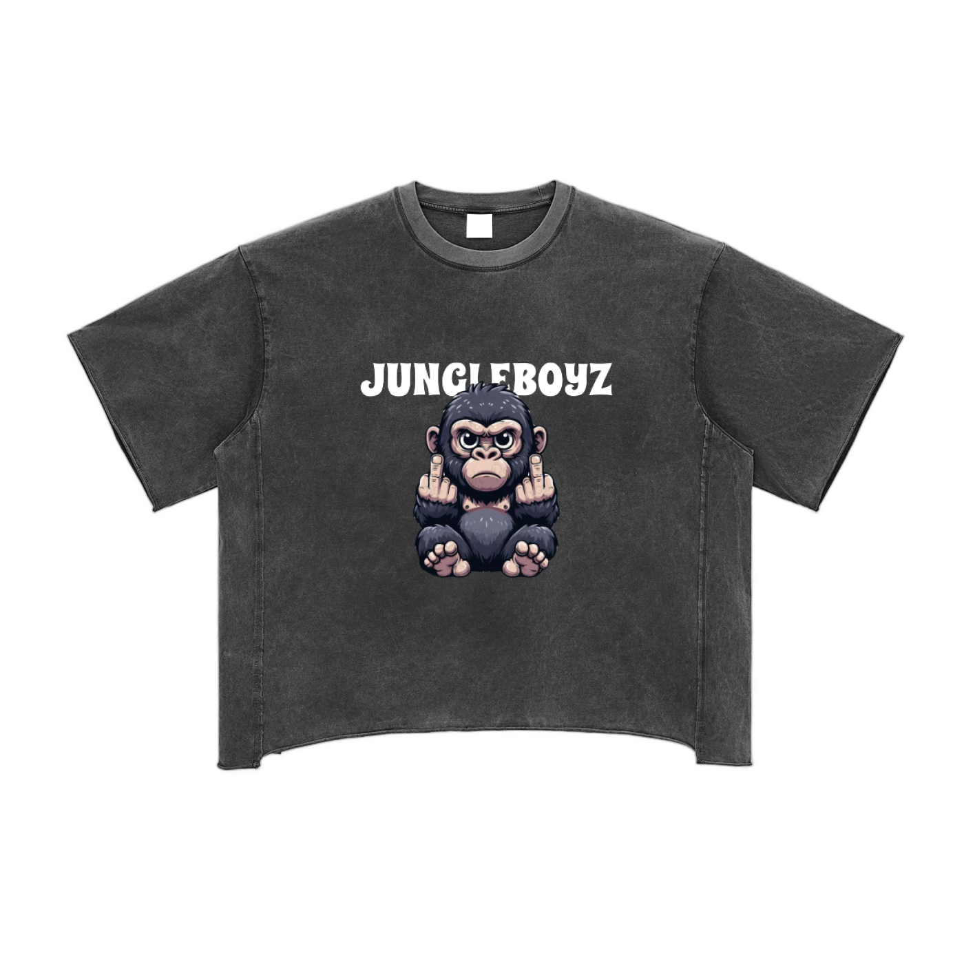 Jungle Raw Edge Snow Washed Boxy T-Shirt