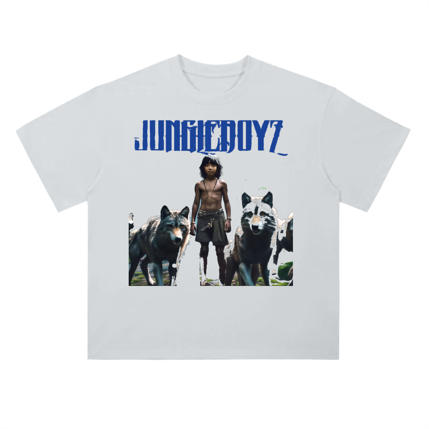 Jungleboy Life Heavyweight Drop Shoulder Cotton T-Shirt