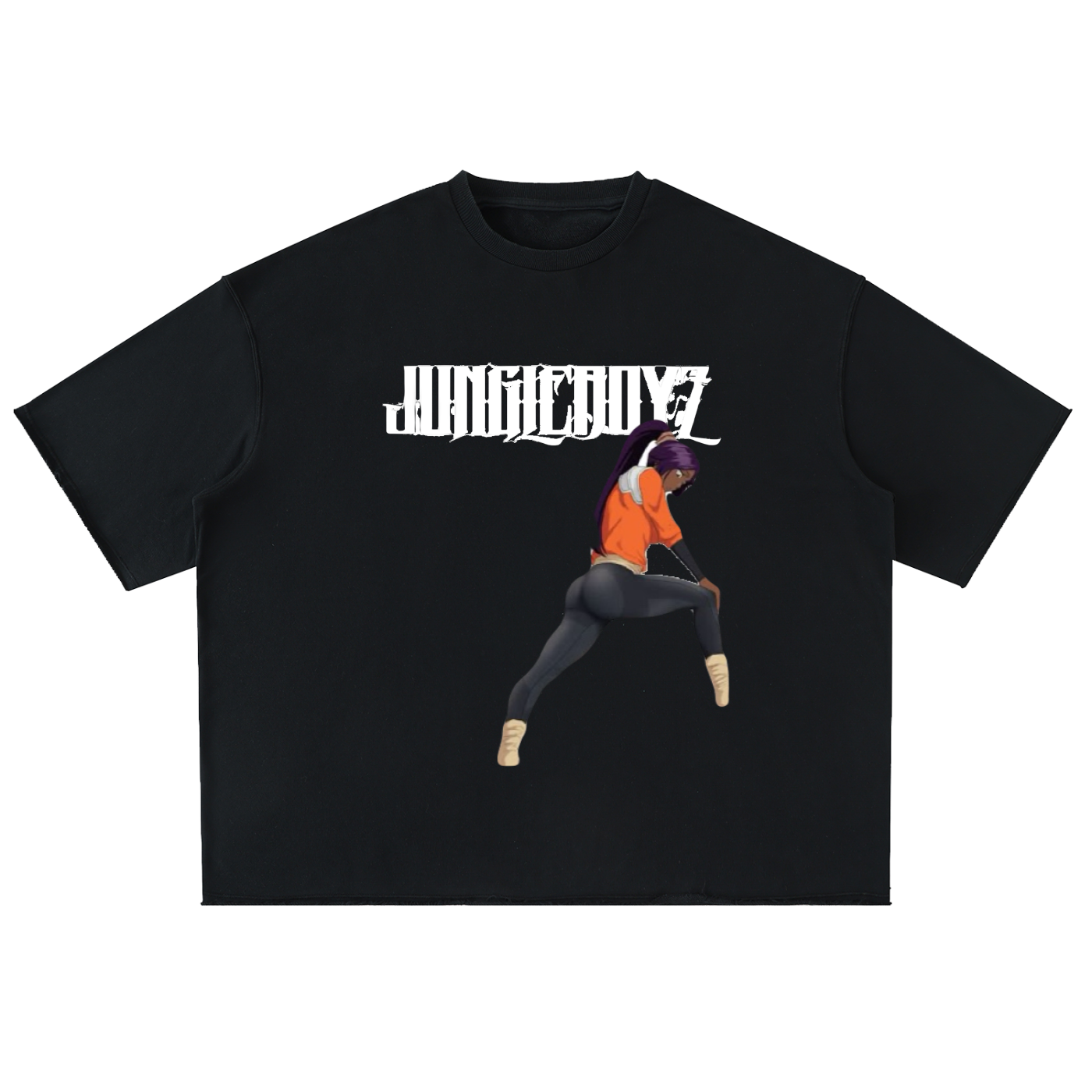 Mary Jane Oversized Washed Half Sleeve T-Shirt