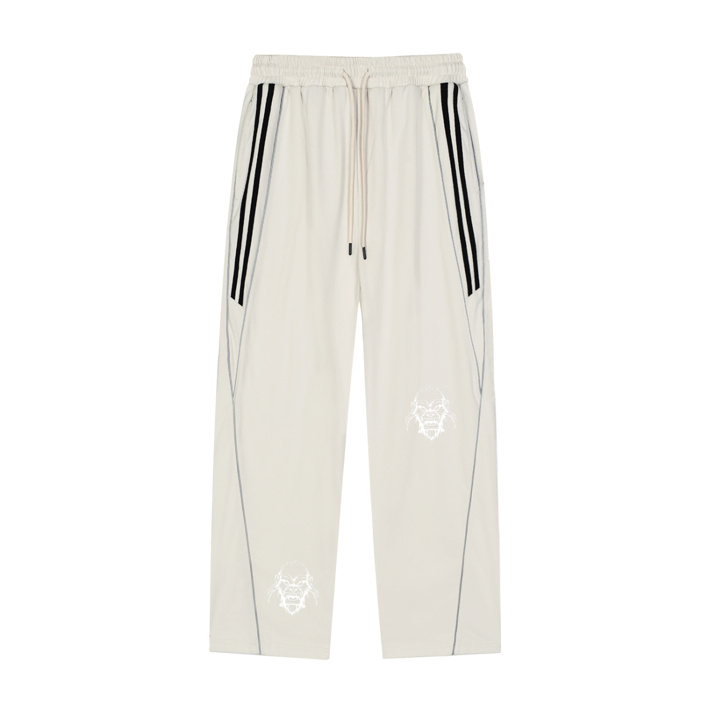 Reflection Striped Straight-Leg Sweatpants
