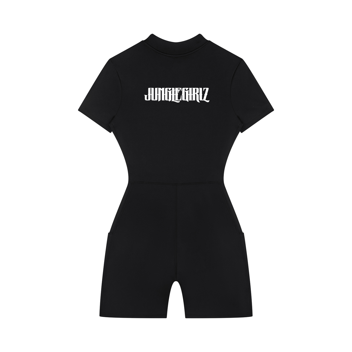 Women's Quarter-Zip Short Sleeve Romper