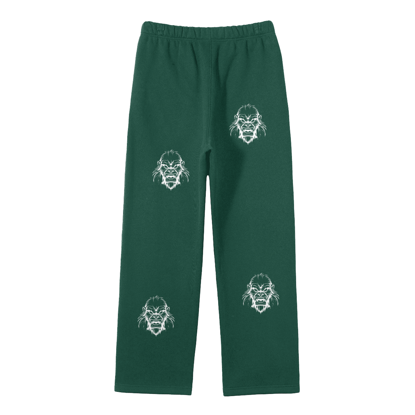 JBZ Streetwear Unisex Solid Color Fleece Straight Leg Pants