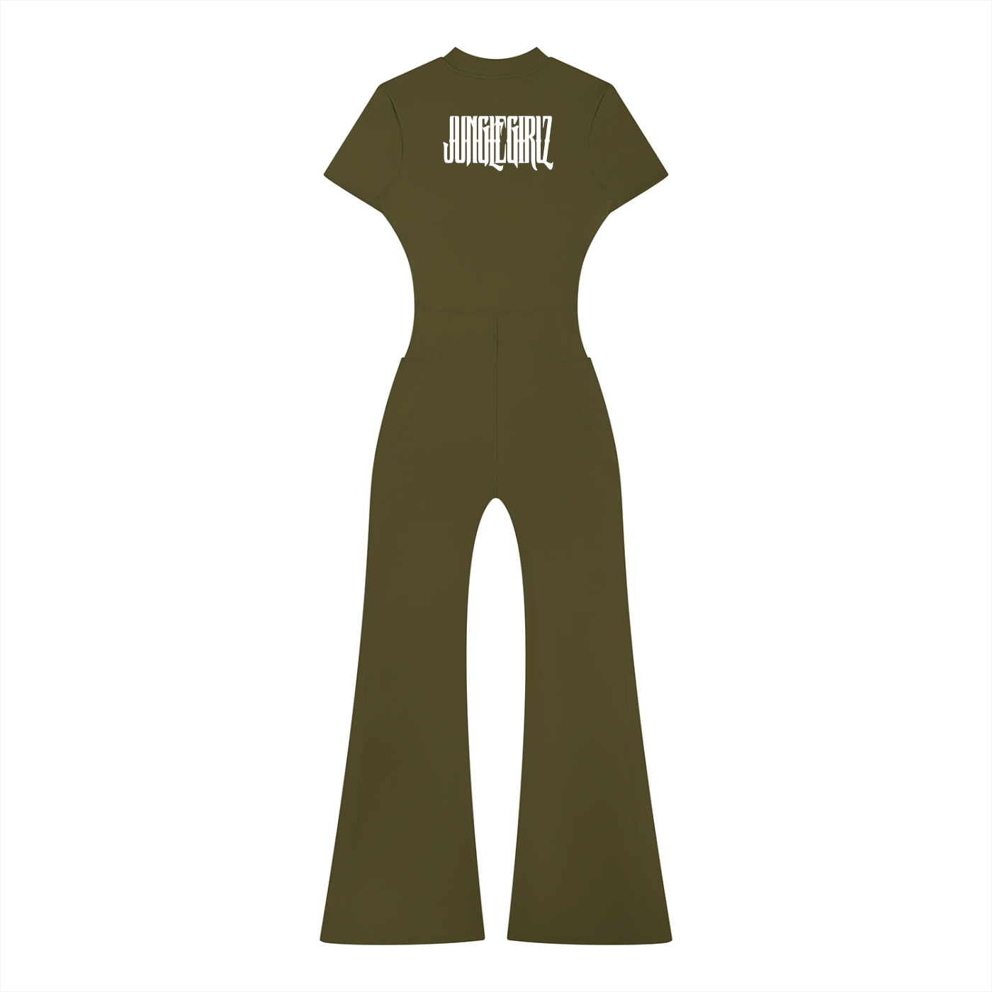 JGZ Women’s Tight Flared Leg Quarter-Zip Jumpsuit