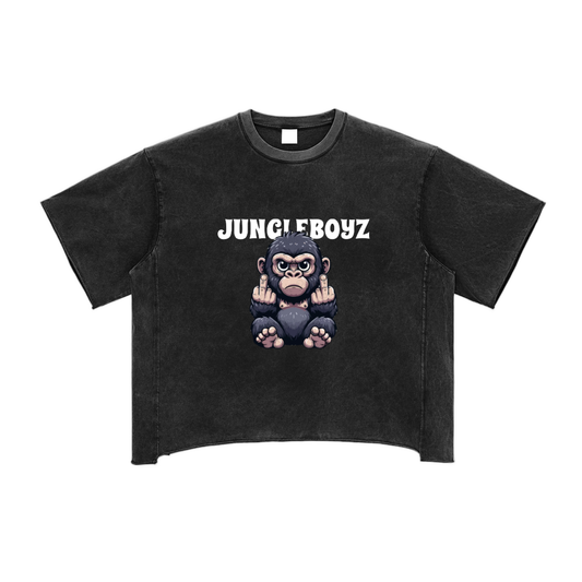 Jungle Raw Edge Snow Washed Boxy T-Shirt