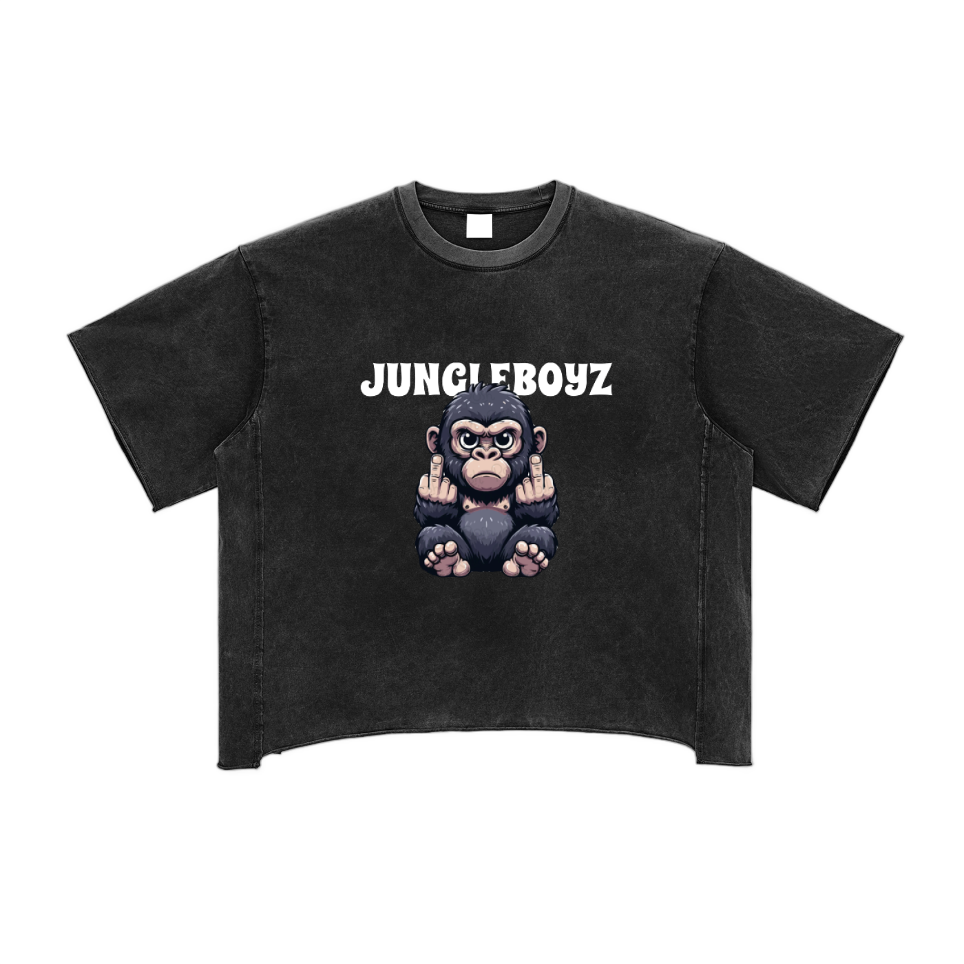 Jungle Raw Edge Snow Washed Boxy T-Shirt