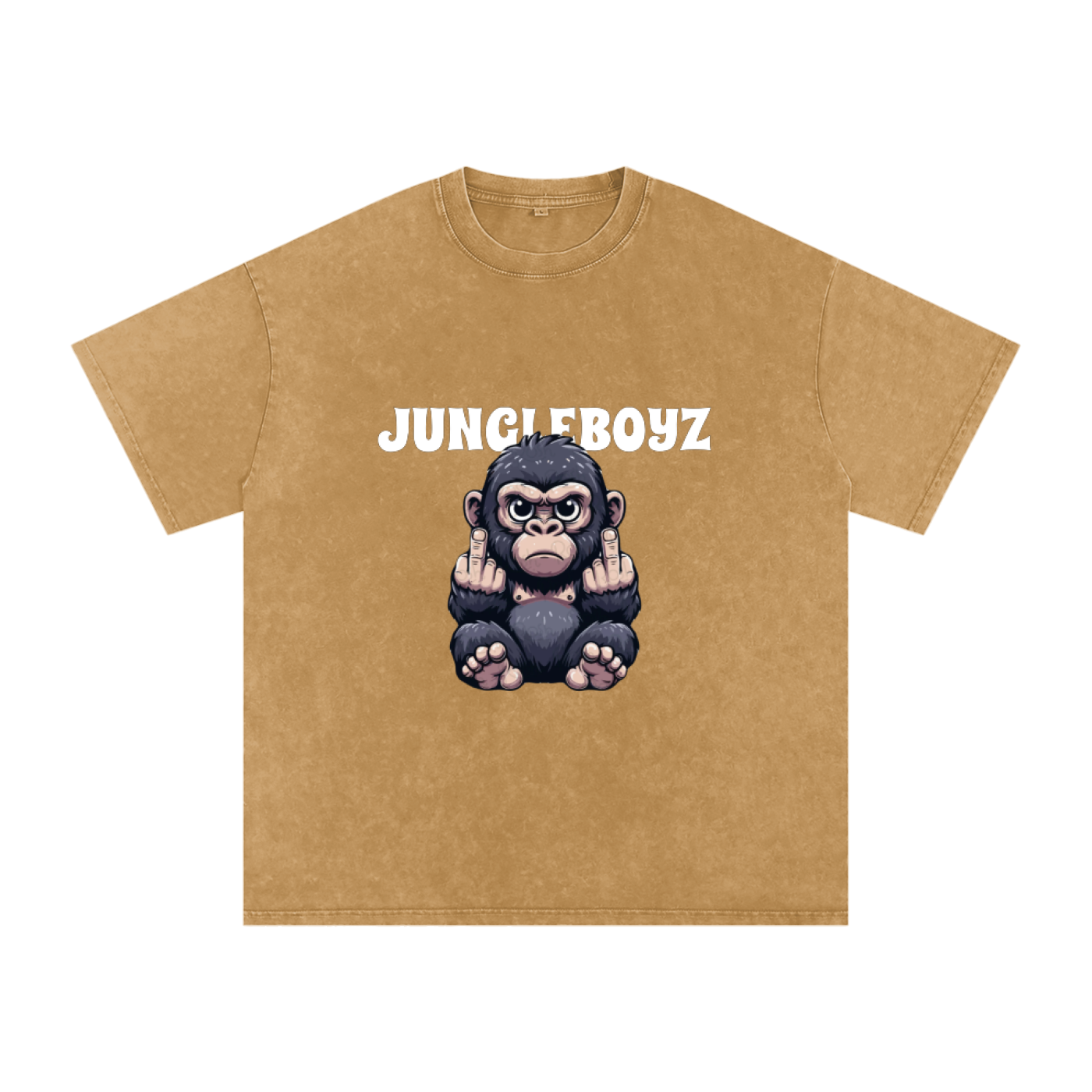 JBZ IDC  GORILLA Acid Wash Oversize T-Shirt - 250 GSM