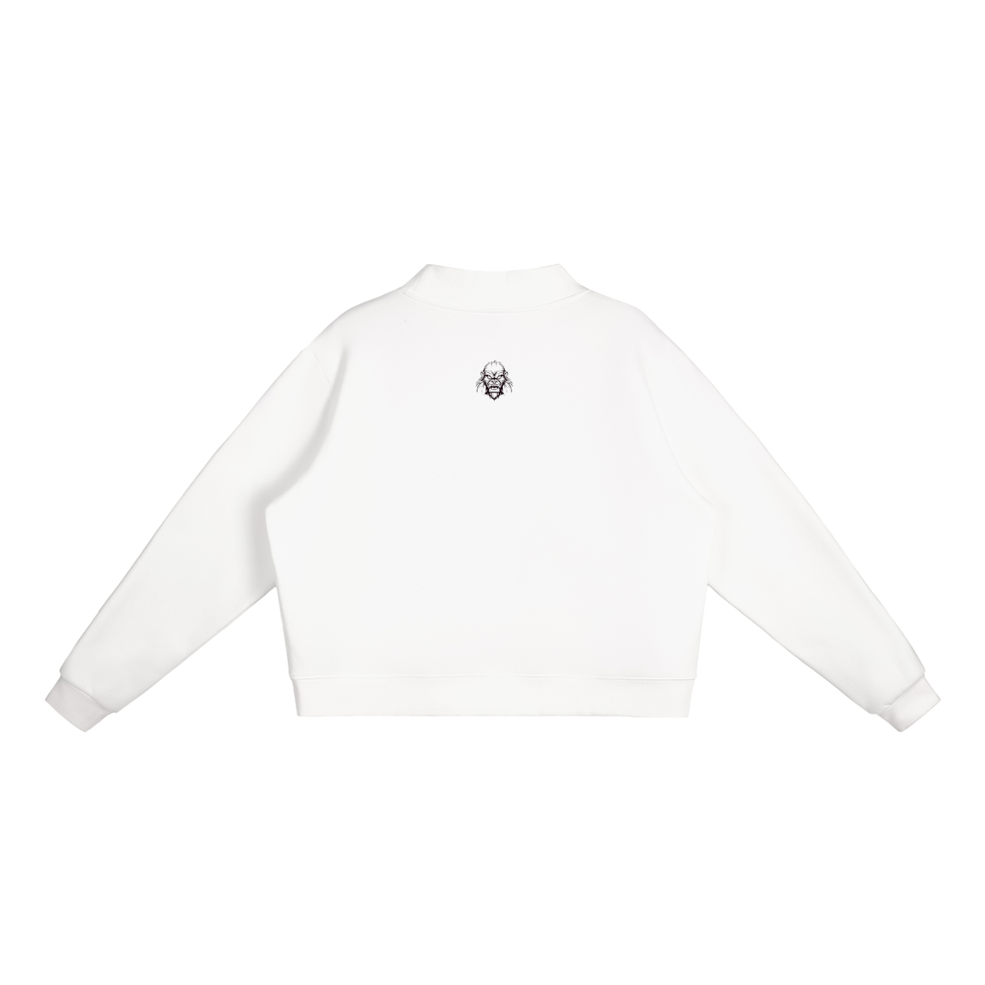 Women Essential Fleece Mock-Neck Crew Sweatshirt