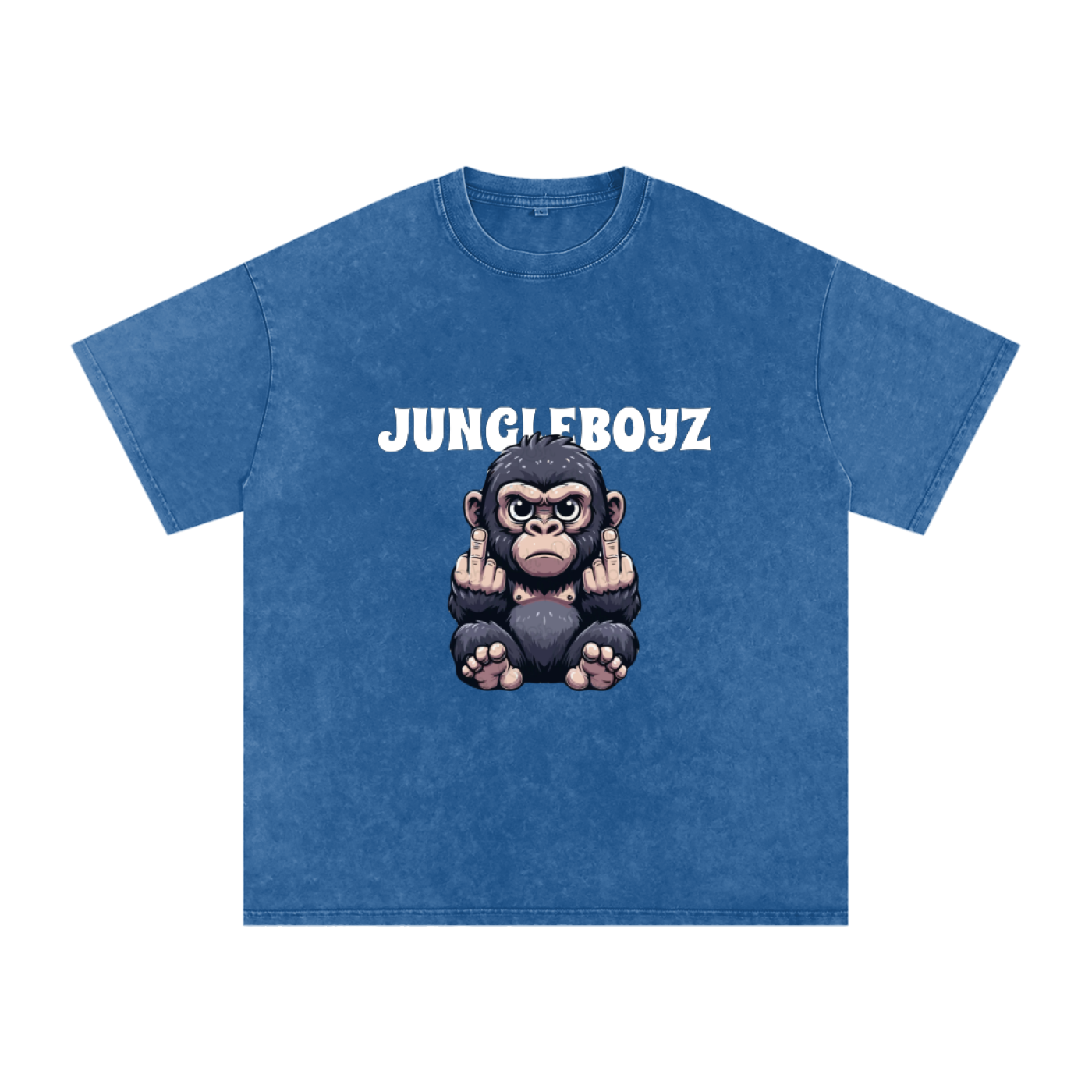 JBZ IDC  GORILLA Acid Wash Oversize T-Shirt - 250 GSM