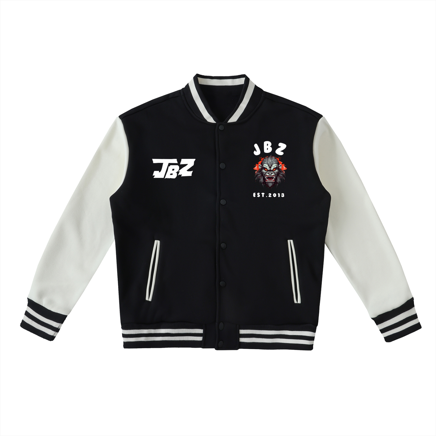 Two-Tone Fleeced Varsity JBZ Jacket