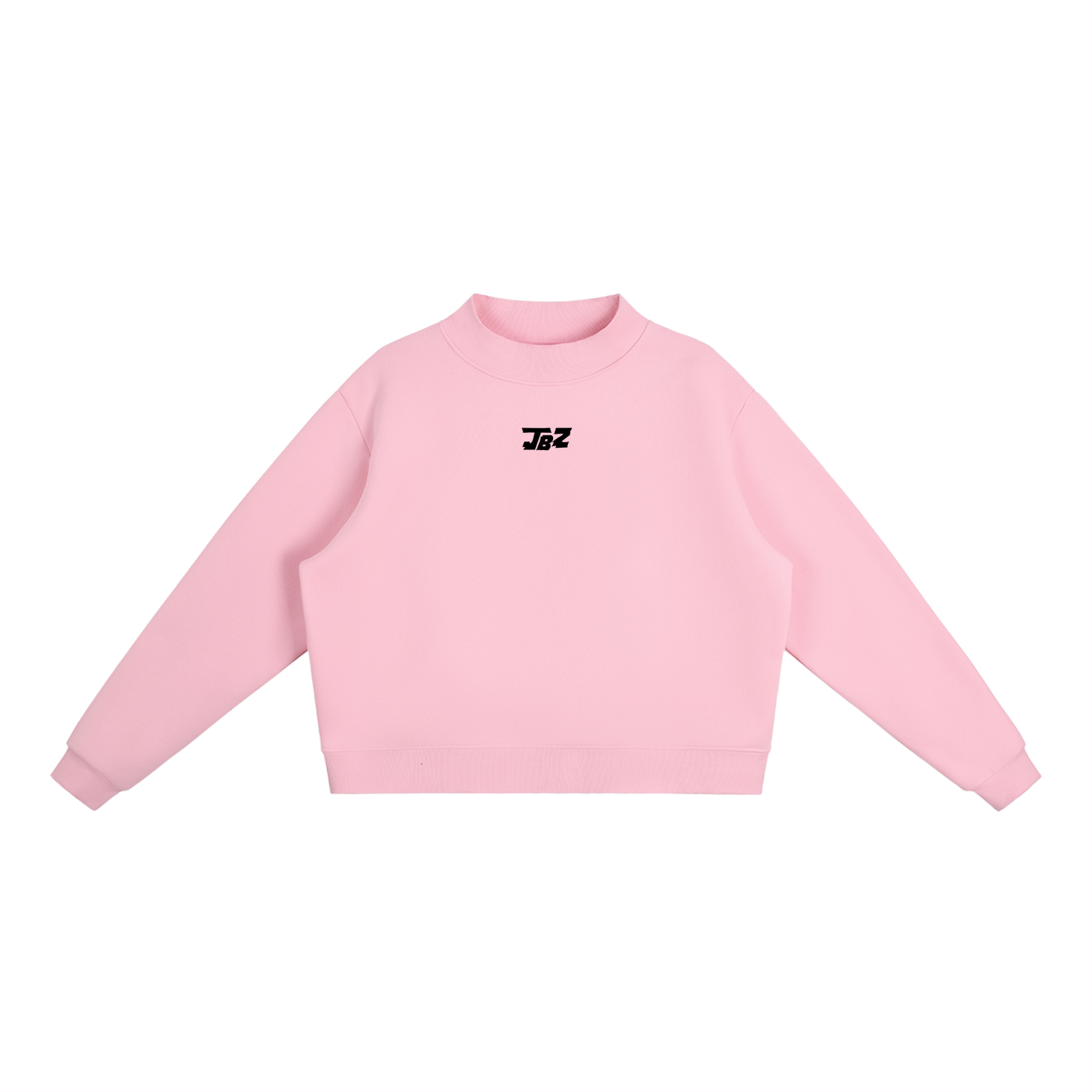 Women Essential Fleece Mock-Neck Crew Sweatshirt