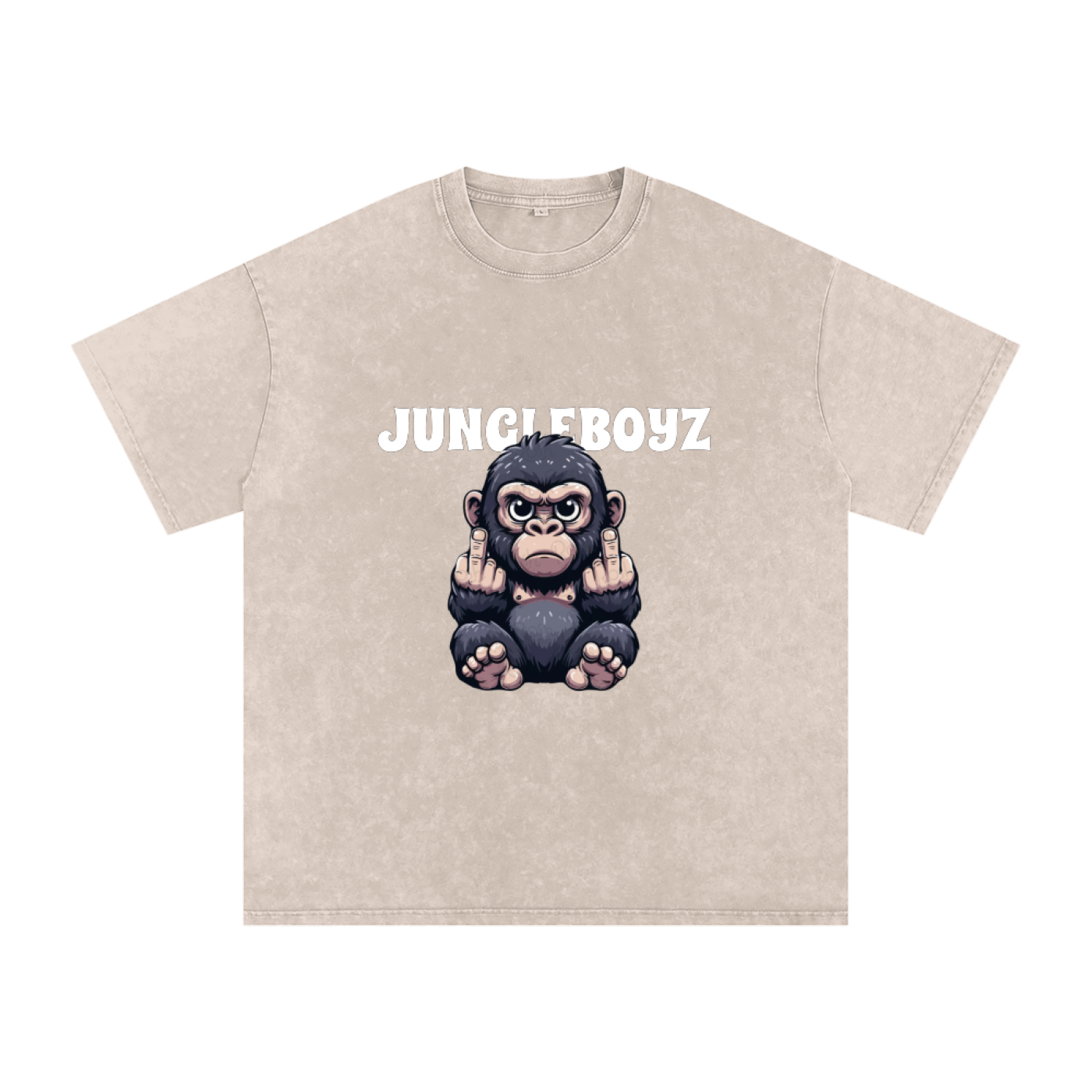 JBZ IDC  GORILLA Acid Wash Oversize T-Shirt - 250 GSM