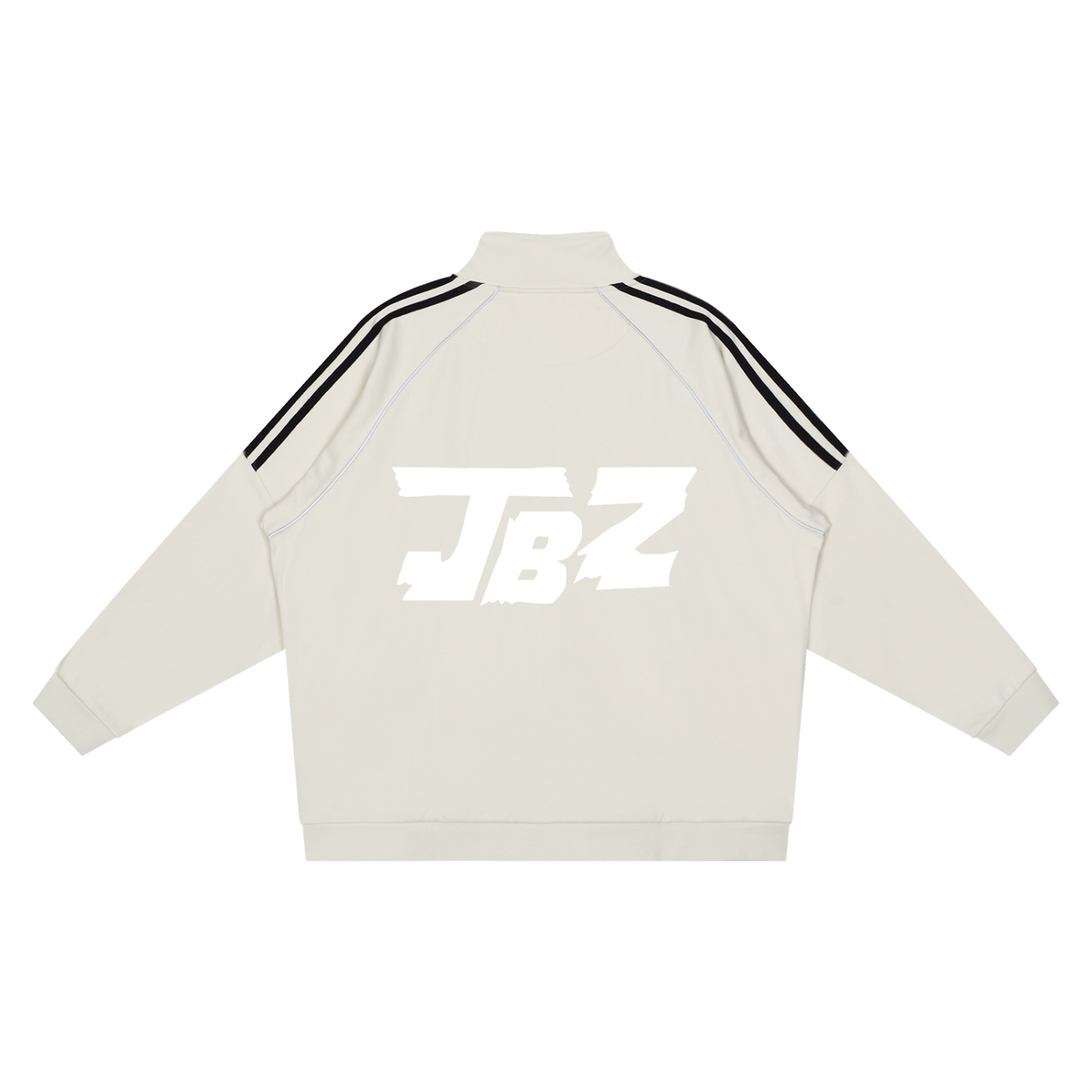 Reflection Striped Raglan Sleeve  Jacket