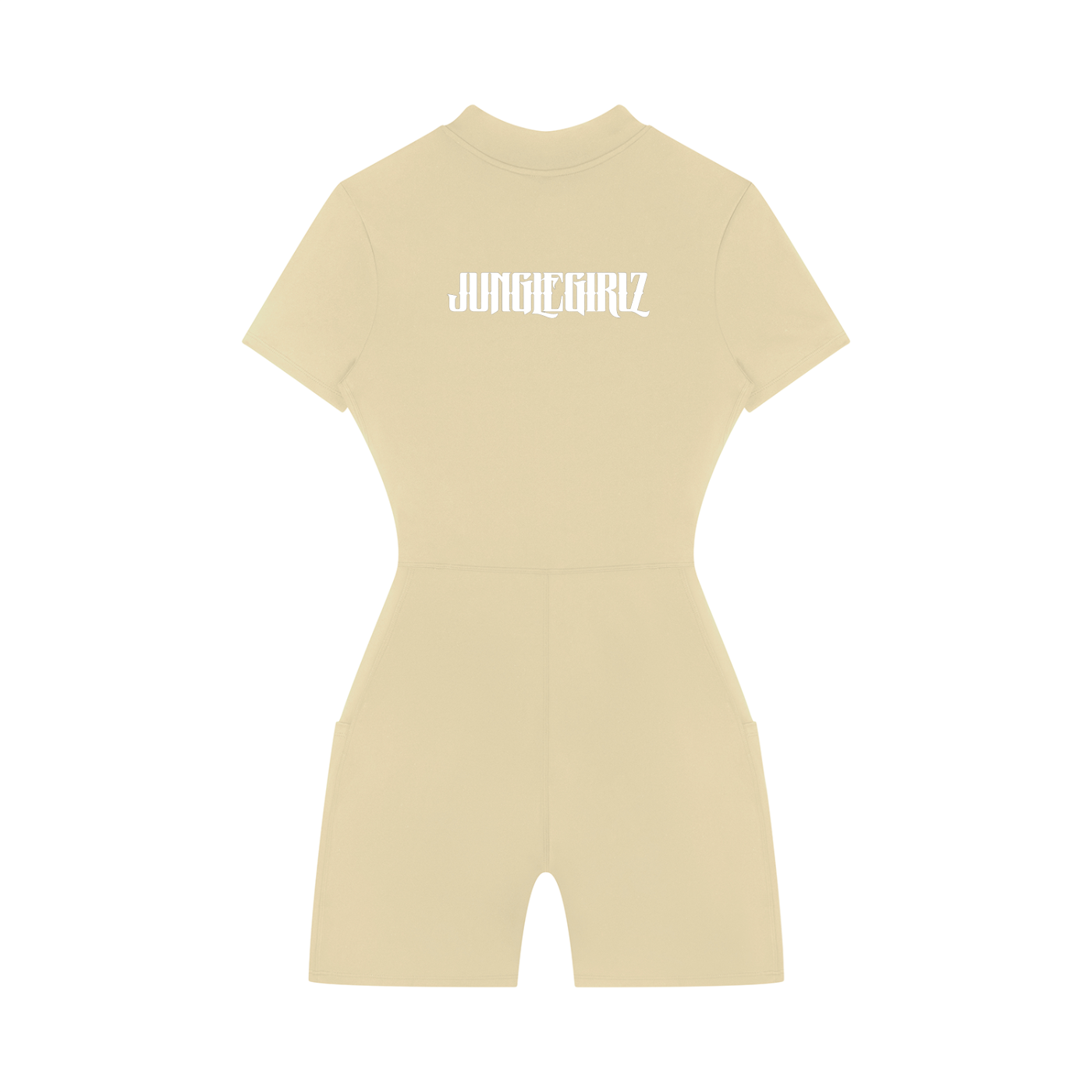 Women's Quarter-Zip Short Sleeve Romper