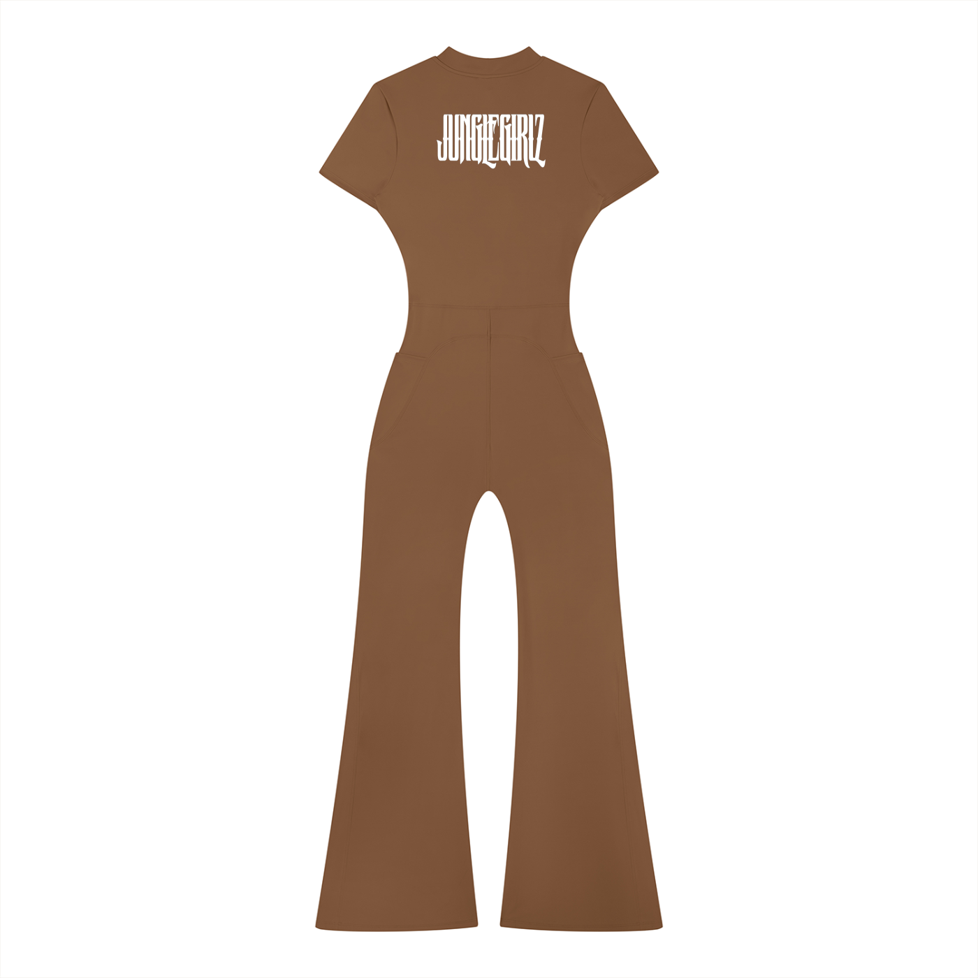 JGZ Women’s Tight Flared Leg Quarter-Zip Jumpsuit