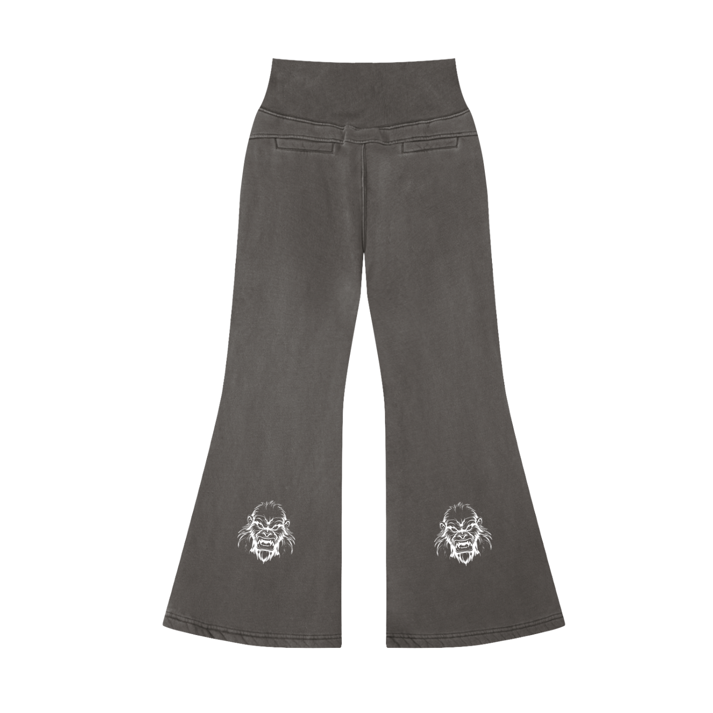 Jbzlifestyle Vintage Washed Flared Fleece Pants