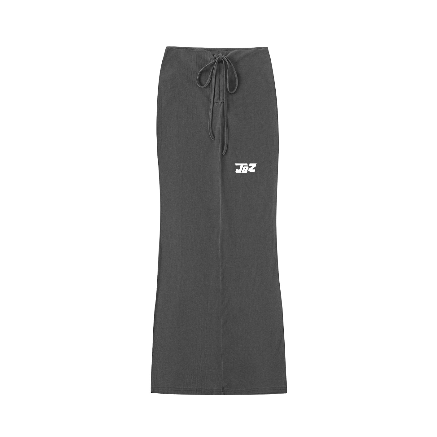 Dyed Washed Drawstring Maxi Skirt