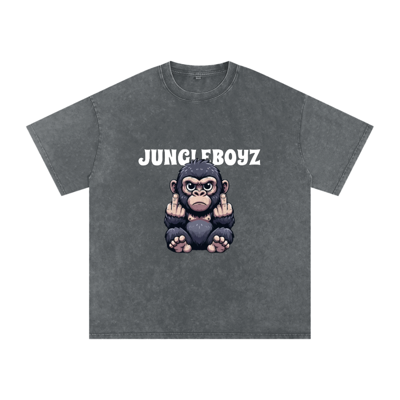 JBZ IDC  GORILLA Acid Wash Oversize T-Shirt - 250 GSM