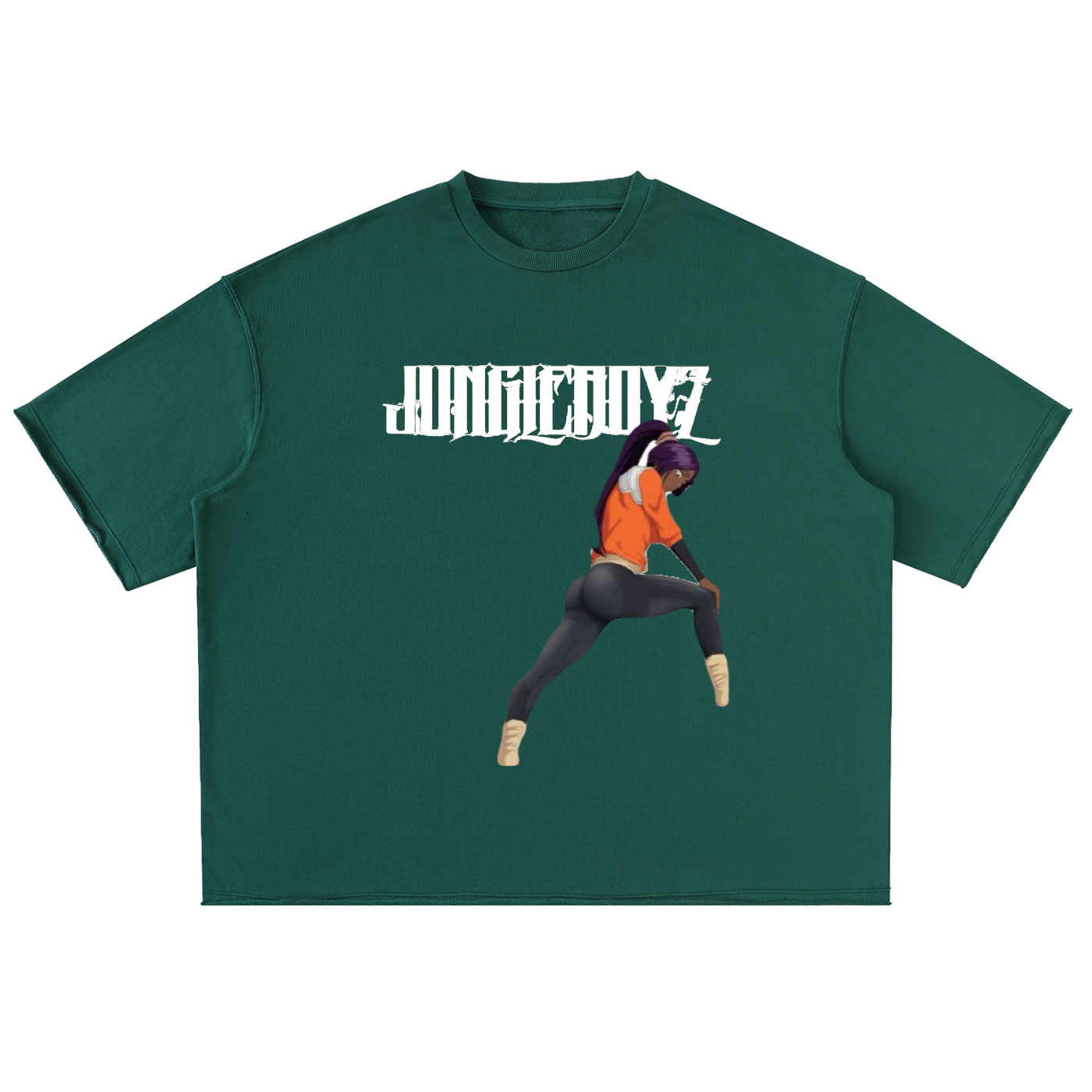 Mary Jane Oversized Washed Half Sleeve T-Shirt