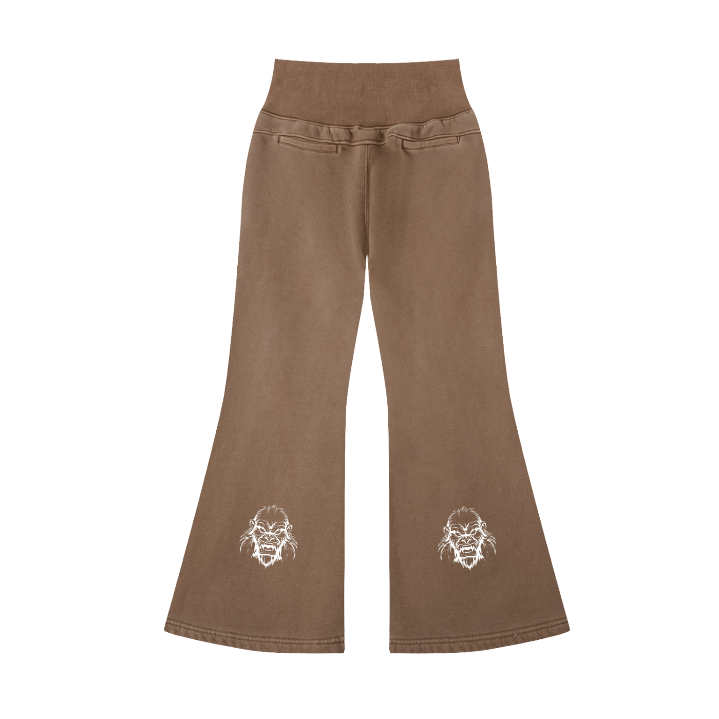 Jbzlifestyle Vintage Washed Flared Fleece Pants