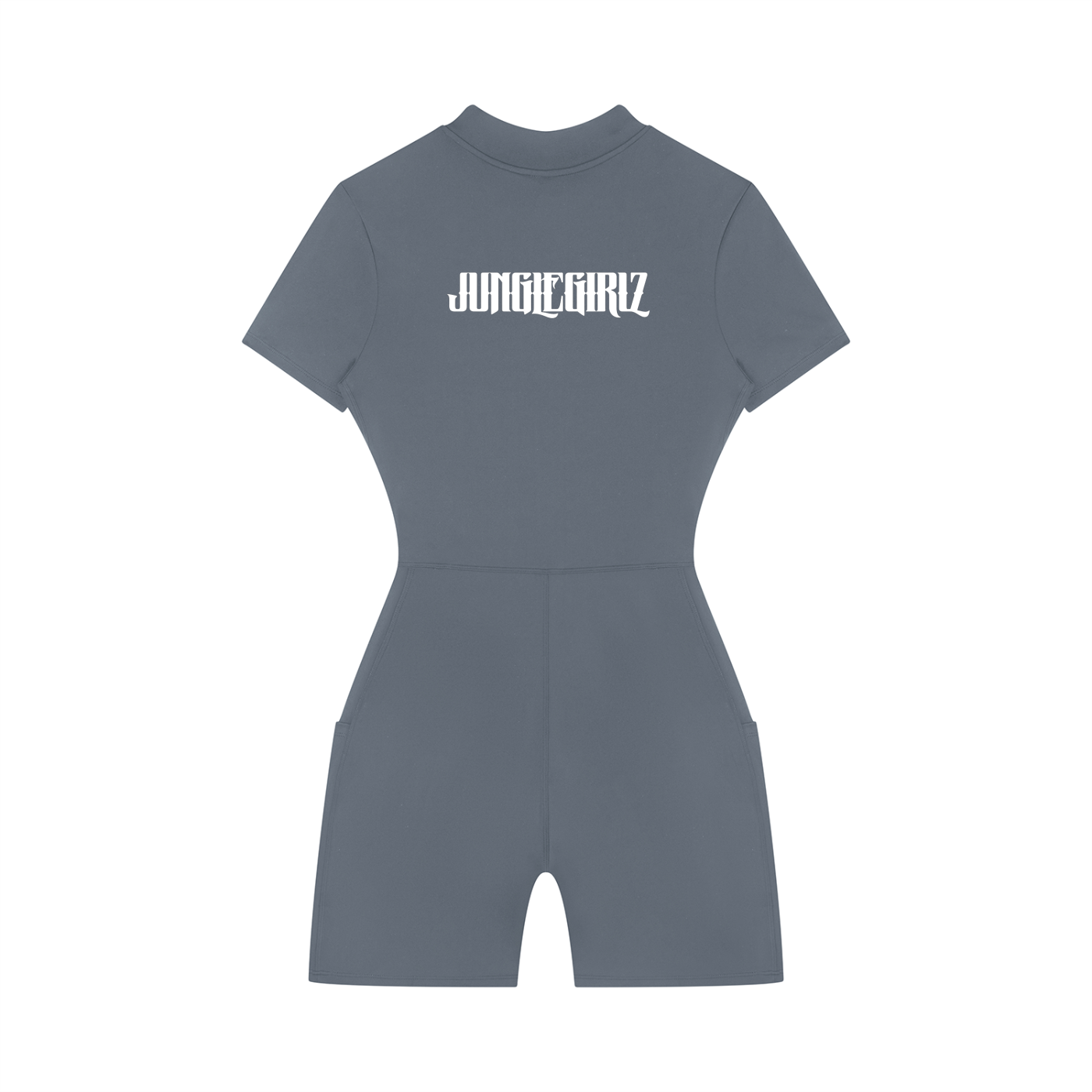 Women's Quarter-Zip Short Sleeve Romper