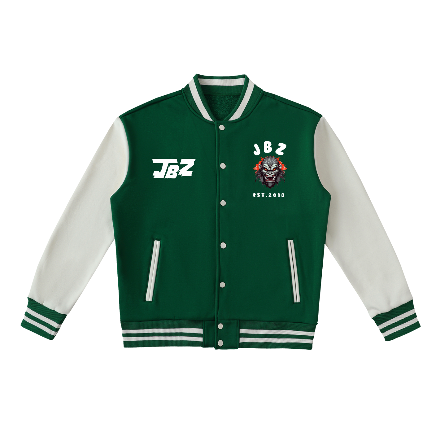 Two-Tone Fleeced Varsity JBZ Jacket