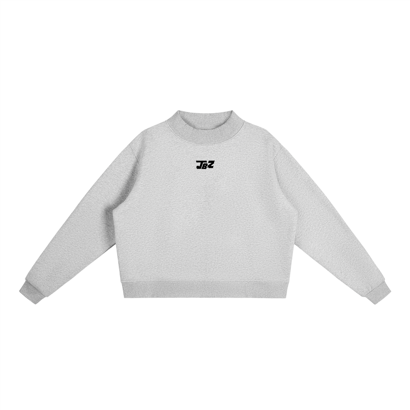 Women Essential Fleece Mock-Neck Crew Sweatshirt