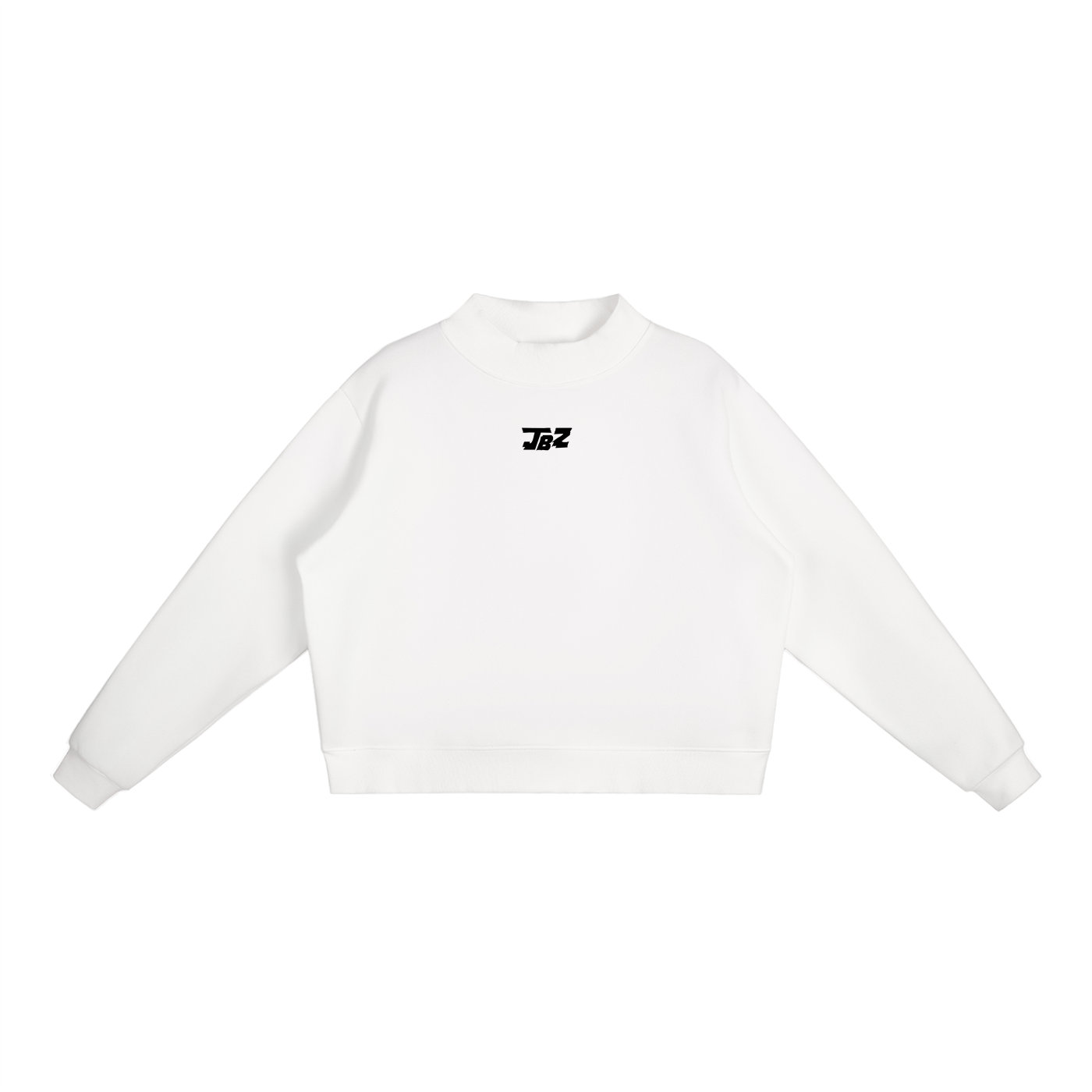 Women Essential Fleece Mock-Neck Crew Sweatshirt