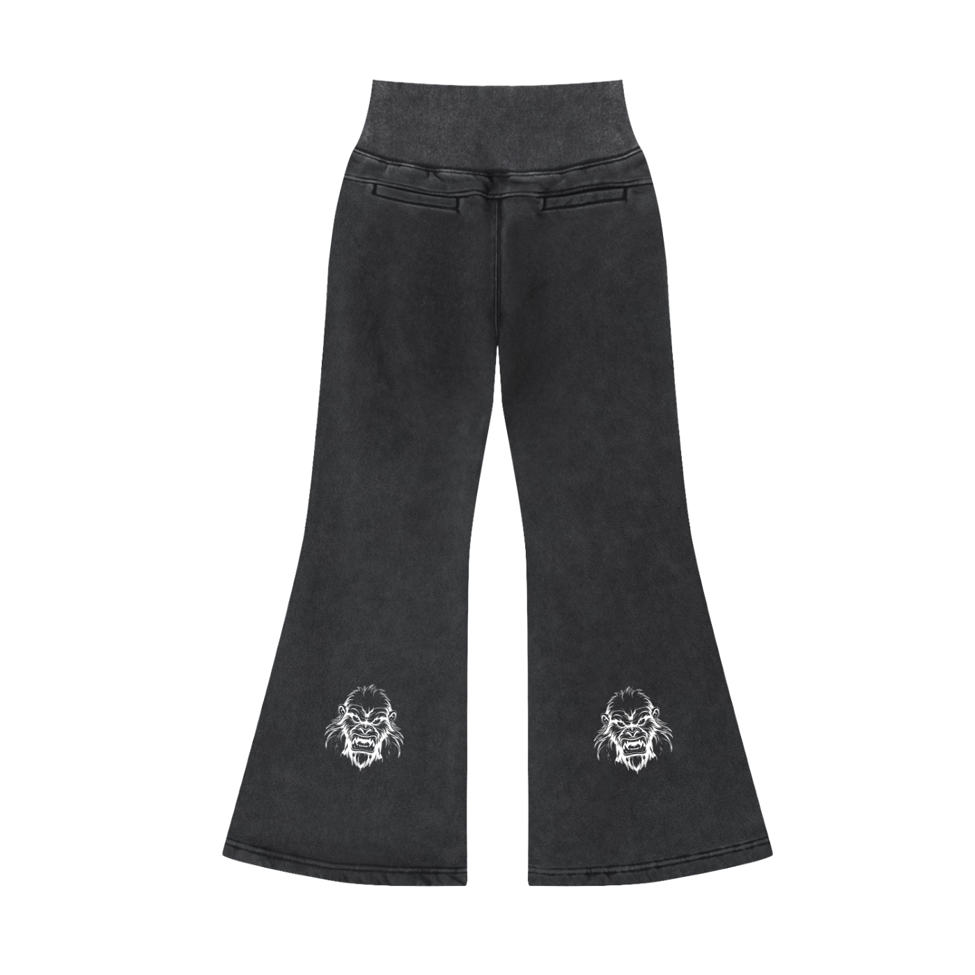 Jbzlifestyle Vintage Washed Flared Fleece Pants