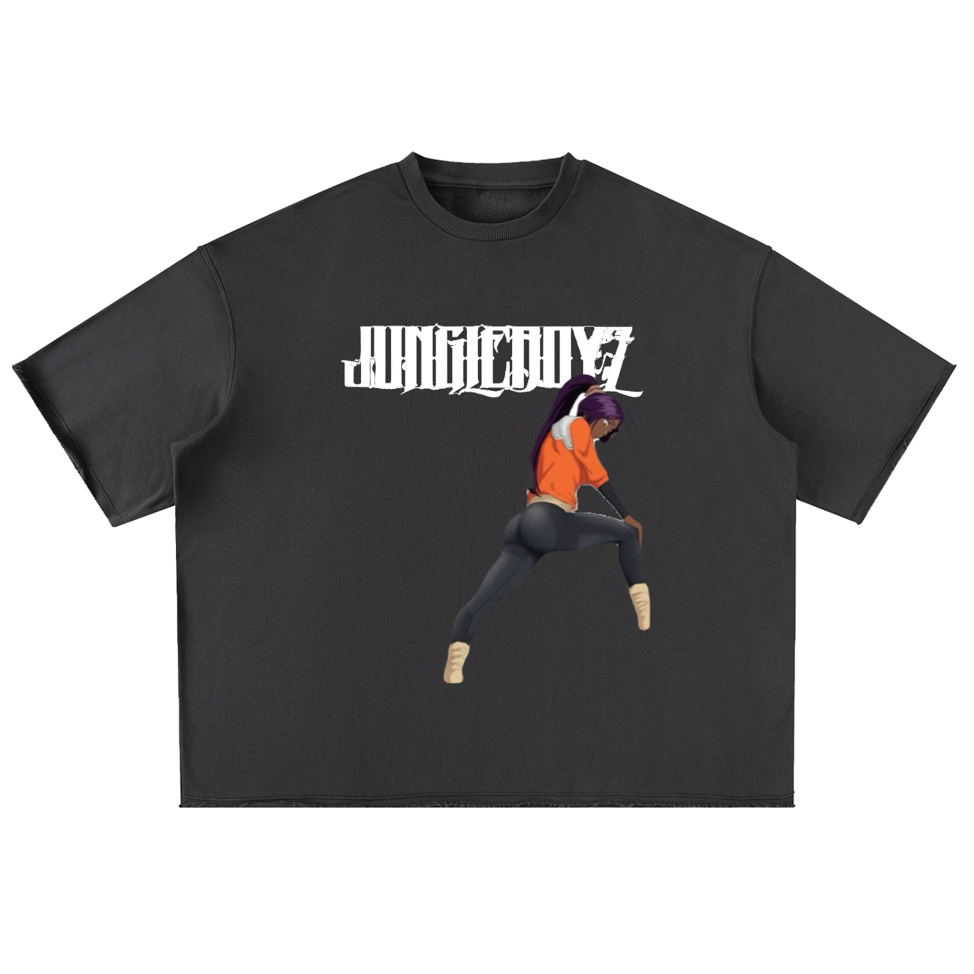 Mary Jane Oversized Washed Half Sleeve T-Shirt