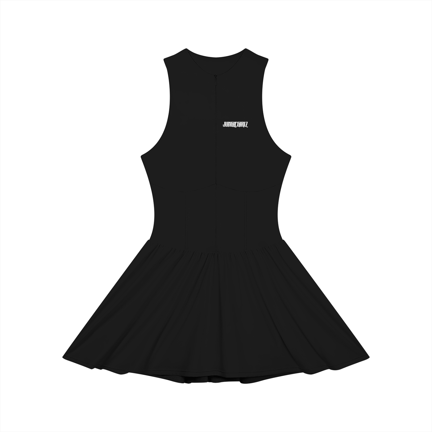 Women’s Ruched Sleeveless Full-Zip Dress