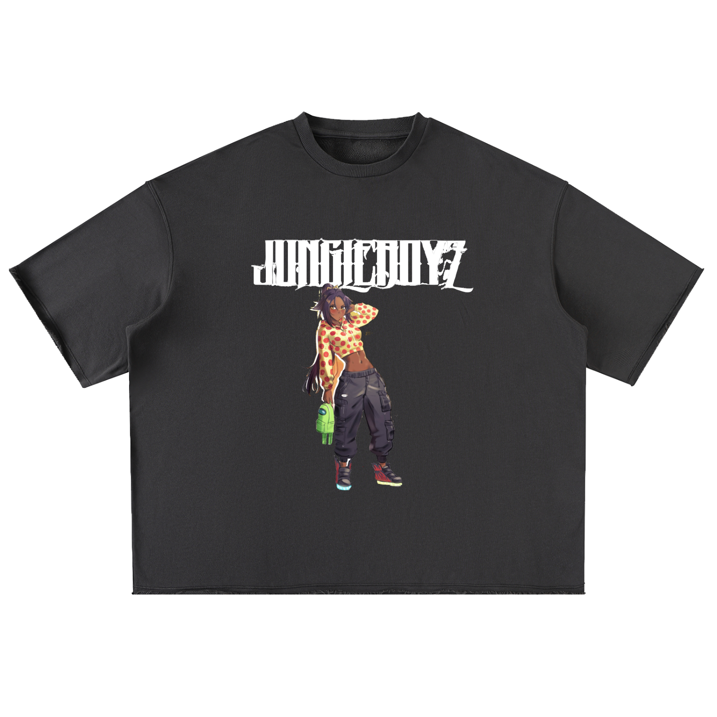 Gym Gyal Oversized Washed Half Sleeve T-Shirt