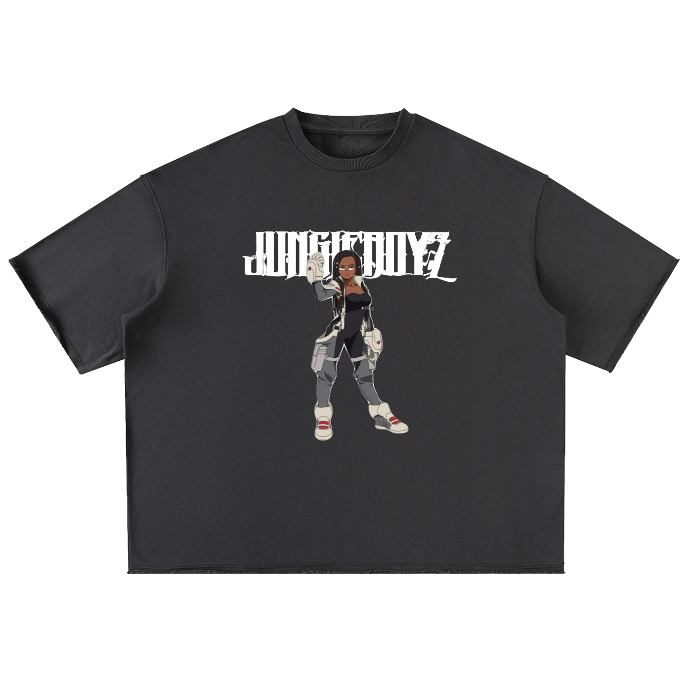 Zyzy Oversized Washed Half Sleeve T-Shirt