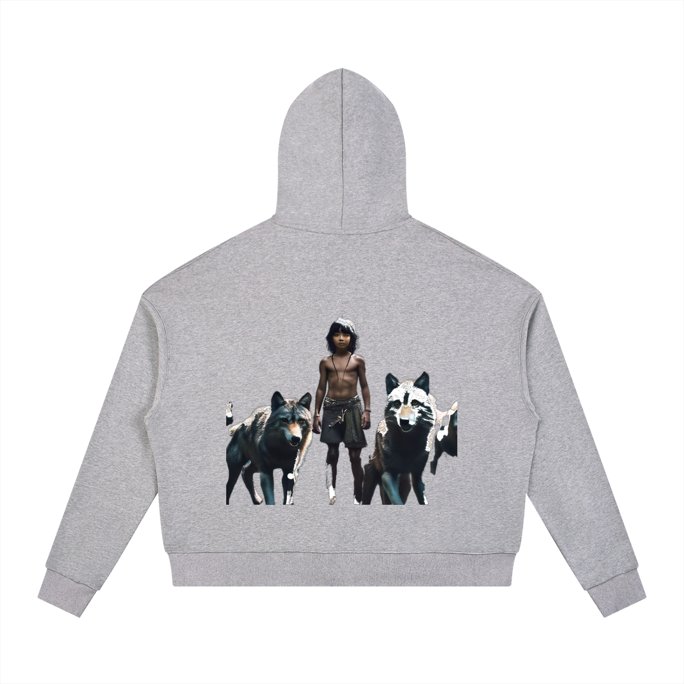 JUNGLEBOYZ Contrast Drawstring Hoodie unisex