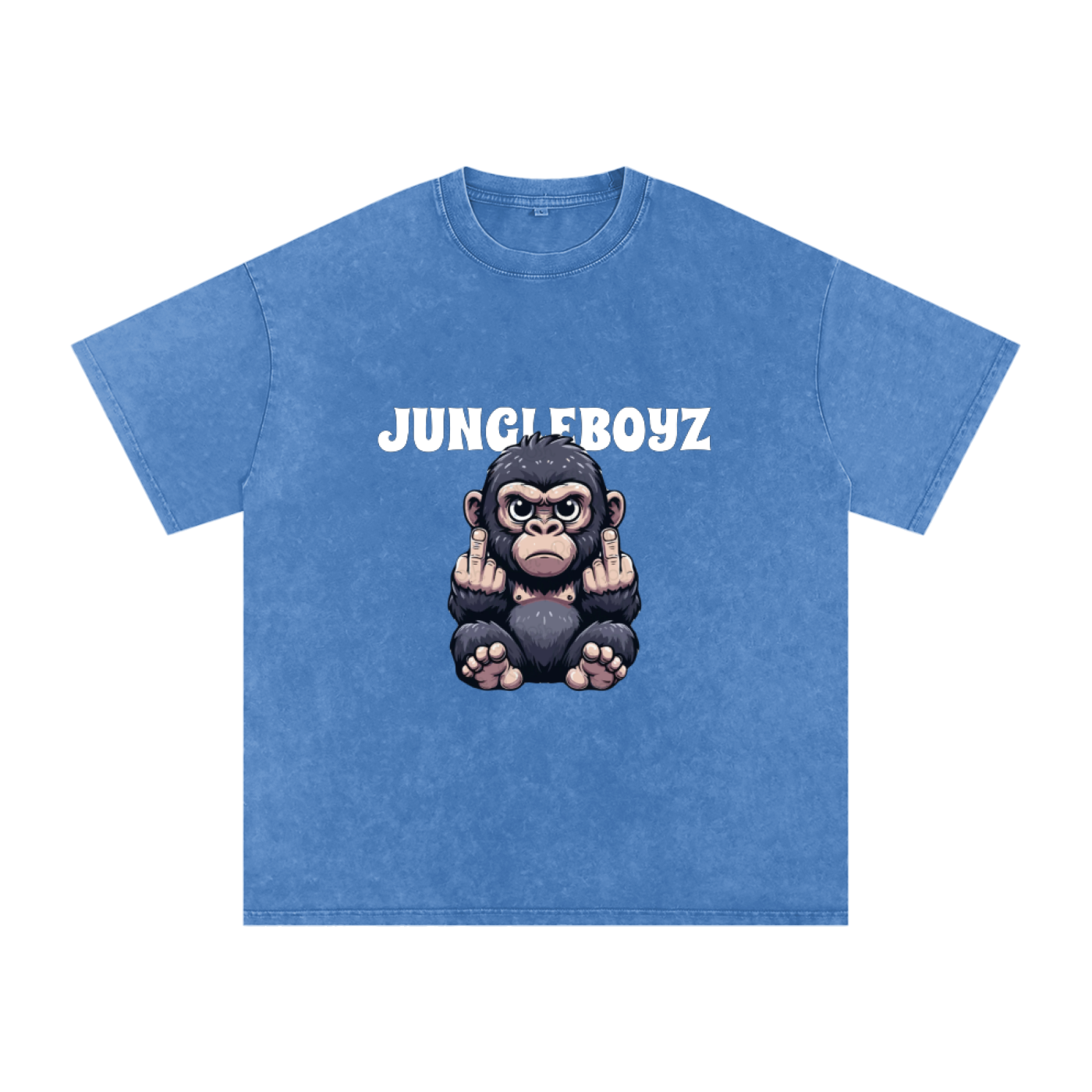 JBZ IDC  GORILLA Acid Wash Oversize T-Shirt - 250 GSM