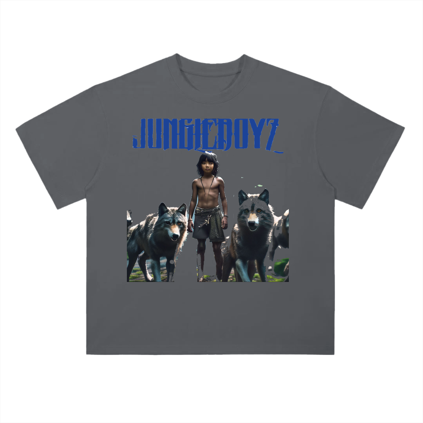 Jungleboy Life Heavyweight Drop Shoulder Cotton T-Shirt