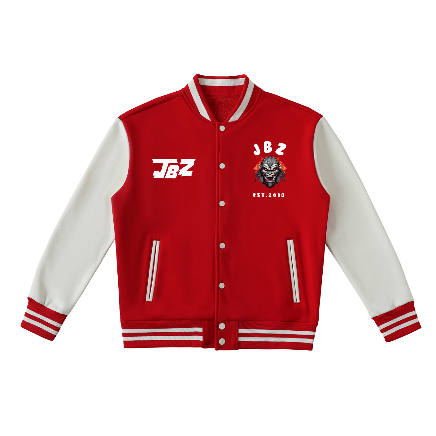 Two-Tone Fleeced Varsity JBZ Jacket