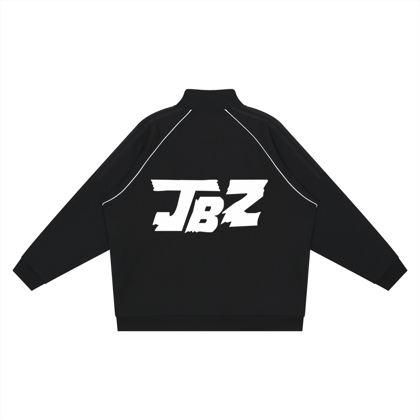 Reflection Striped Raglan Sleeve  Jacket