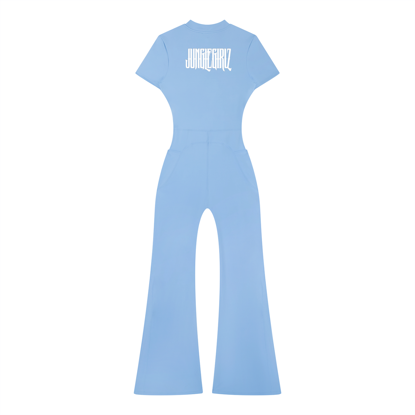 JGZ Women’s Tight Flared Leg Quarter-Zip Jumpsuit